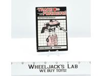 Overdrive Action Figure Instruction Manual Booklet 1985 Hasbro G1 Transformers