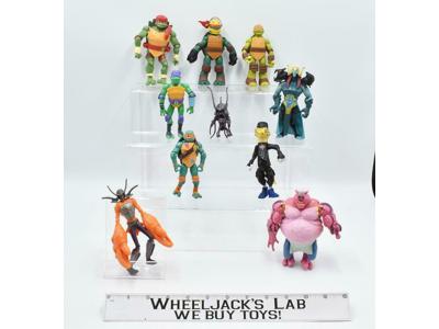 Lot of 10 Teenage Mutant Ninja Turtle Figures TMNT Playmates