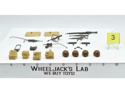 Lot Battle Gear Accessory 1 Set 3 1983 Weapons GI Joe Vintage Action Figure
