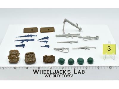 Lot Battle Gear Accessory 2 Set 3 1984 Weapons GI Joe Vintage Action Figure