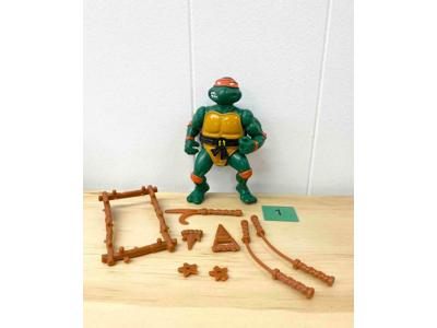 Michaelangelo HARD HEAD #1 Complete Teenage Mutant Ninja Turtle 1988 Playmates