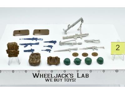 Lot Battle Gear Accessory 2 Set 2 1984 Weapons GI Joe Vintage Action Figure