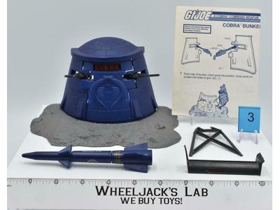 Cobra Battle Bunker #3 100% Complete 1985 GI Joe Hasbro Action Figure Vintage