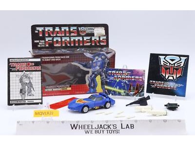 Tracks 100% complete W/Box 1985 G1 Transformers Hasbro Vintage Action Figure
