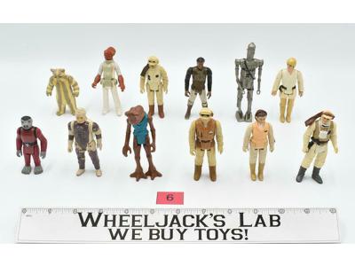 Lot of 12 #6 Star Wars 1980's Kenner Vintage Action Figures