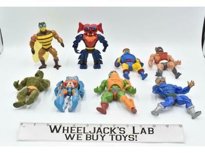 Lot of 8 He-Man Masters Of The Universe Vintage 1980's Mattel Action Figures