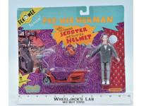 Pee Wee Herman With Helmet &amp; Scooter MOSC Matchbox 1988 Vintage