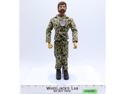 Land Adventurer Flocked Brown Hair & Beard 12" GI Joe 1970 Vintage Kung Fu Hands