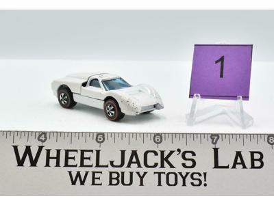 Ford J-Car #1 White Hot Wheels 1968 Redline Mattel Vintage RL