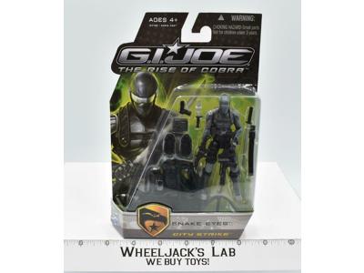 Snake Eyes City Strike G.I.Joe Rise of Cobra 2009 Hasbro NEW SEALED MOSC