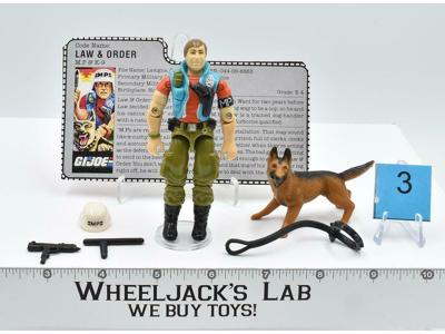 Law &amp; Order #3 V1 100% Complete 1987 GI Joe ARAH Hasbro Vintage Action Figure