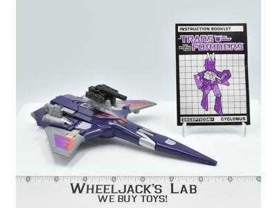 Cyclonus TARGETMASTERS 100% Complete 1987 Vintage Hasbro G1 Transformers