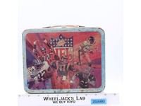 NFL National Conference American Conference Metal Lunch Box 1978 NO THERMOS