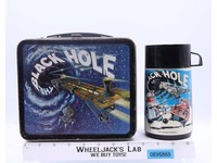Black Hole Metal Lunch Box With Thermos 1979 by Aladdin Vintage