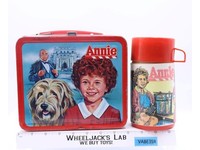 Annie METAL Lunch Box W/Thermos 1981 Aladdin Vintage