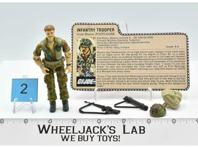 Footloose #2 V1 100% Complete GI Joe ARAH Hasbro Vintage Action Figure ARAH
