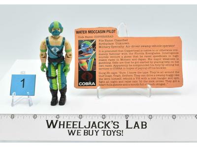Copperhead #1 V1 100% Complete GI Joe ARAH Vintage Hasbro 1984 Action Figure