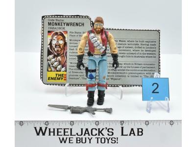 Monkeywrench #2 V1 100% Complete GI Joe ARAH Vintage Hasbro 1986 Action Figure