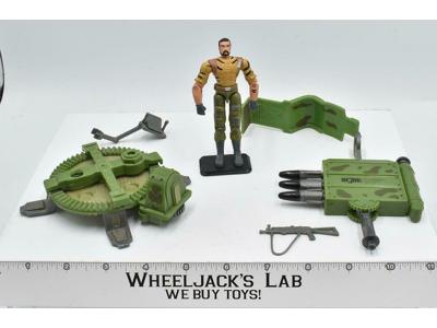Gun Station W/ Big Brawler 100% Complete 2003 Action Figure Vehicle ARAH