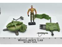 Gun Station W/ Big Brawler 100% Complete 2003 Action Figure Vehicle ARAH