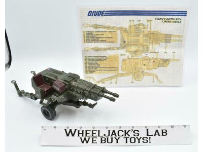 Heavy Artillery Laser Hal 100% Complete Vintage GI Joe Vehicle 1984 Hasbro