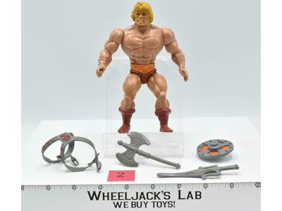 He-Man #2 Complete Soft Head He-Man Masters of the Universe MOTU 1982 Mattel
