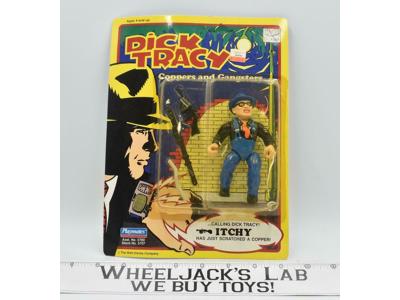Itchy Dick Tracy 5" Coppers &amp; Gangsters MOSC Action Figure 1990 Playmates