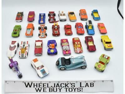 Lot of 28 Miscellaneous Race Cars Vintage Hot Wheels Matchbox