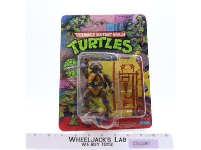 Donatello 10 Back Teenage Mutant Ninja Turtles TMNT 1988 Playmates NEW Unpunched