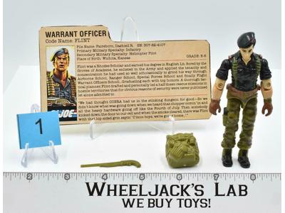 Flint #1 V1 100% Complete GI Joe V1 ARAH Vintage Hasbro 1985 Action Figure