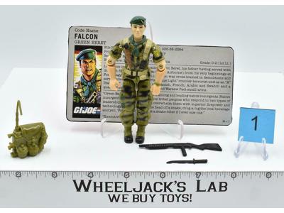 Falcon #1 V1 100% Complete 1987 GI Joe ARAH Hasbro Vintage Action Figure