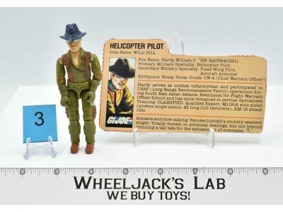 Wild Bill #3 V1 100% Complete GI Joe ARAH Vintage Hasbro 1983 Action Figure