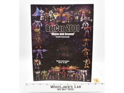 "Above and Beyond" Souvenir Program Guide #1 Botcon 2001 Transformers 3H Ent.