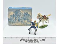 8857 W/BLU BOX Mounted Cavalry Soldier Norman W Sword Toy Soldiers Elastolin 70M