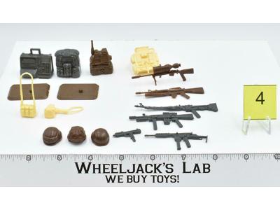 Lot Battle Gear Accessory 5 Set 4 1987 Weapons GI Joe Vintage Action Figure