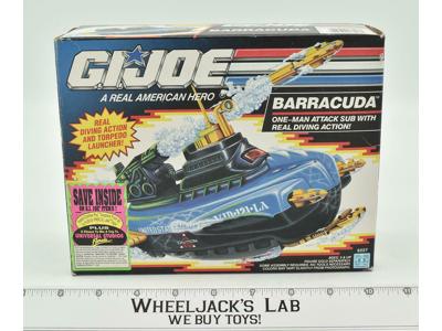 Barracuda One-Man Attack Sub W/Box 100% Complete GI Joe 1991 Action Figure