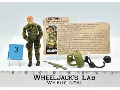 Rip Cord #3 V1 100% Complete 1984 GI Joe ARAH Hasbro Vintage Action Figure