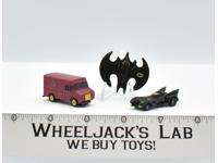 Batman Diecast x3 Micro Batmobile, Batwing &amp; Joker Van ERTL 1989