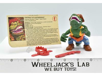 Leatherhead 100% Complete Teenage Mutant Ninja Turtle 1989 Playmates Figure