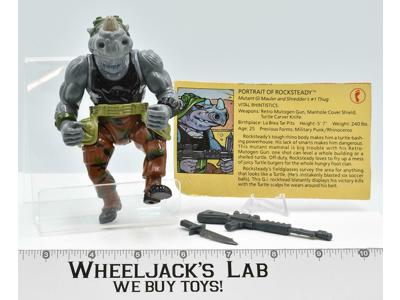 Rocksteady HARD HEAD Teenage Mutant Ninja Turtles TMNT 1988 Playmates Figure