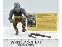 Rocksteady HARD HEAD Teenage Mutant Ninja Turtles TMNT 1988 Playmates Figure