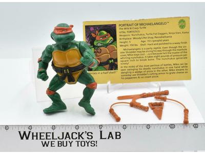 Michelangelo Hard Head TMNT Teenage Mutant Ninja Turtle Vintage 1988 Playmates