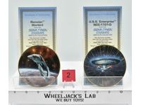 U.S.S. Enterprise &amp; Romulan Warbird #2 Mini Plates Star Trek 1997 Hamilton