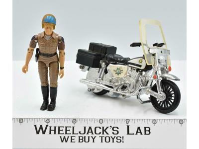 Highway Patrol Motorcycle W/John CHiPs 1980 Mego MGM Inc. Action Figure