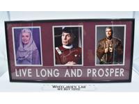 Spock Sarek Amanda Star Trek 1993 Framed AUTOGRAPHED #2288 of 2500