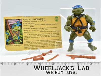 Leonardo HARD HEAD 1988 TMNT Teenage Mutant Ninja Turtle Vintage Playmates