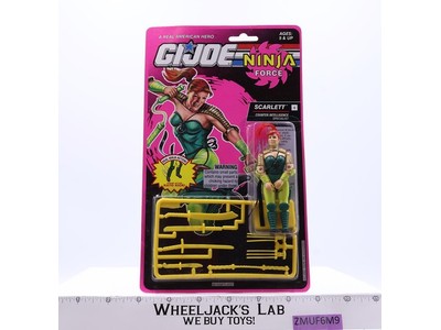 Scarlett GI Joe Ninja Force 1992 Hasbro Vintage Action Figure NEW MOSC SEALED