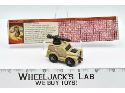 Outback 100% Complete 1986 G1 Transformers Toyota Land Cruiser Action Figure