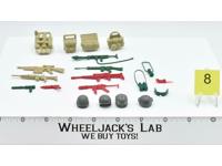 Lot Battle Gear Accessory 3 Set 8 1985 Weapons GI Joe Vintage Action Figure