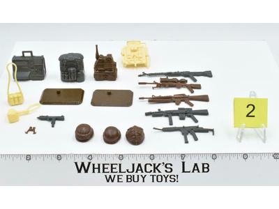 Lot Battle Gear Accessory 5 Set 2 1987 Weapons GI Joe Vintage Action Figure